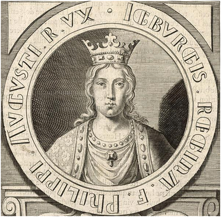 INGEBORG OF DENMARK (fr. Ingeburge de Danemark) (born in 1174 - † July 29, 1236, Corbeil, France), the Queen of France, since August 14, 1193 the wife of King Philip II Augustus of France