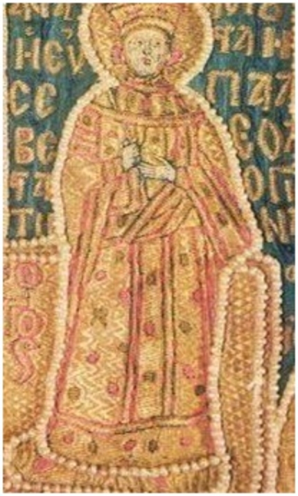 ANNA VASILIEVNA PALAIOLOGOS(born in 1393 - † in August 1417 in Constantinople), the Byzantine empress, since 1411the first wife of John VIII Palaiologos, since 1411 the co-ruler of his father, the Byzantine emperor Manuel Palaeologus